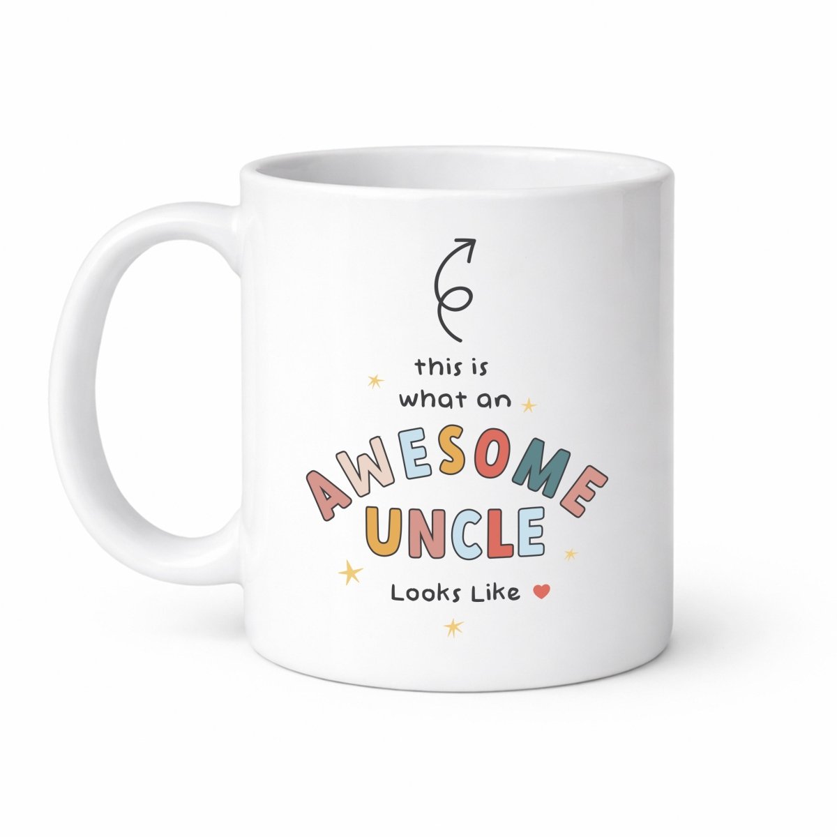 Awesome Uncle Mug, Fun Gift from Niece or Nephew, Father's Day Birthday Christmas Present 11oz