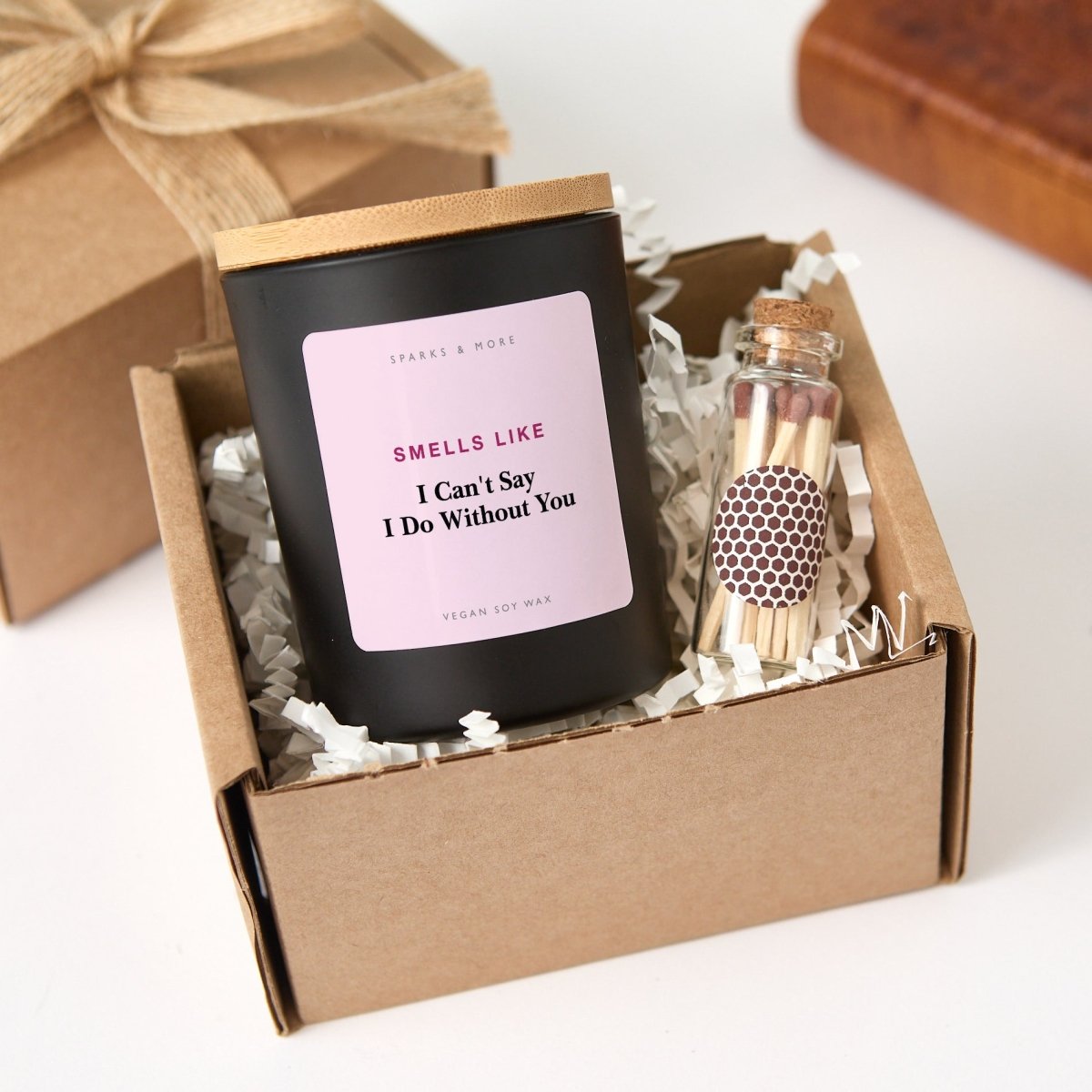Bridesmaid Proposal Candle, I Can't Say I Do Without You Gift for Wedding Party, Soy Candle with Gift Box and Matches