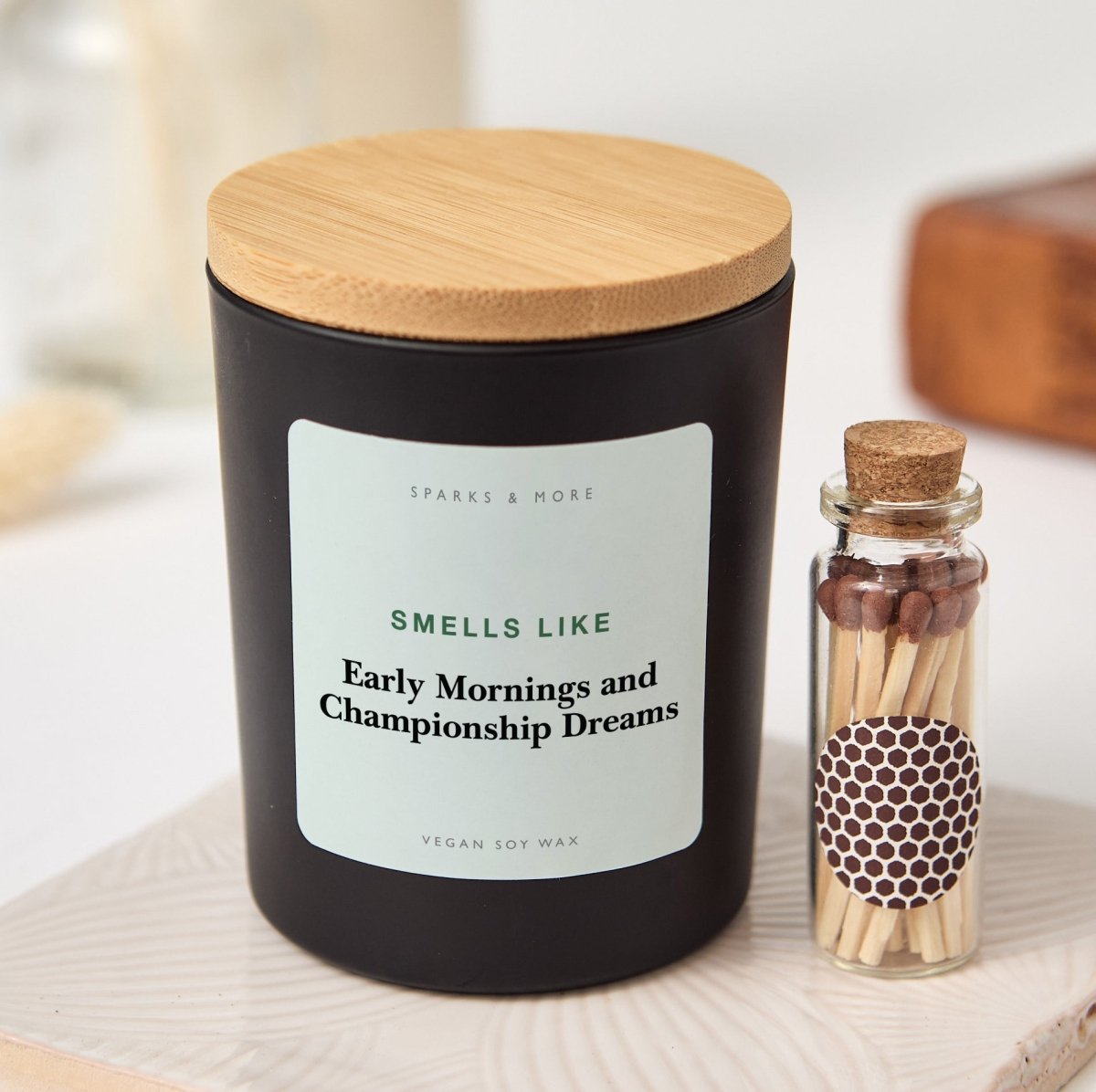 Coach Candle, Early Mornings and Championship Dreams Gift for Sports Coach or Team Mentor, Soy Candle