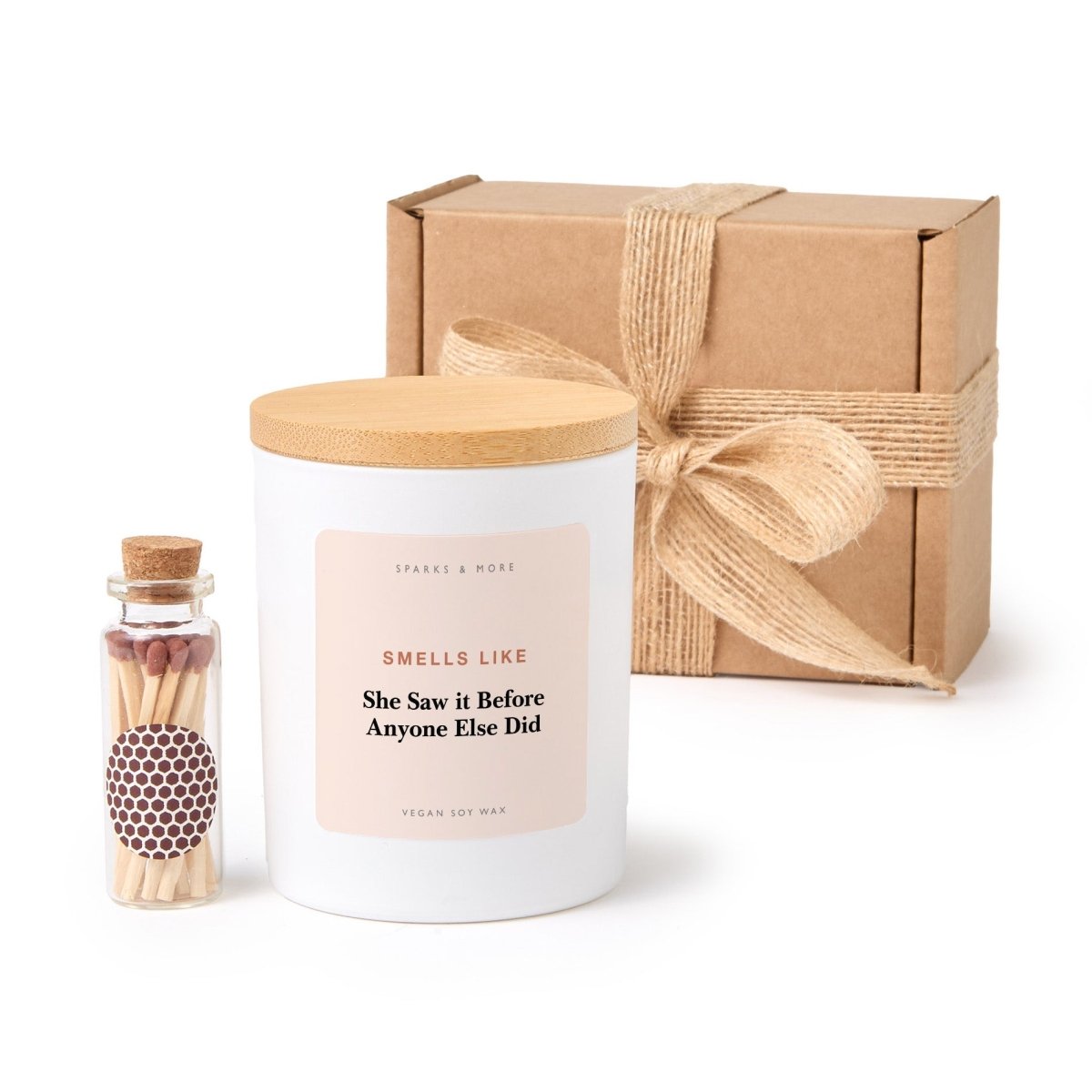 Coach Candle, She Saw it Before Anyone Else Did Gift for Coach, Mentor or Teacher, Soy Candle with Gift Box