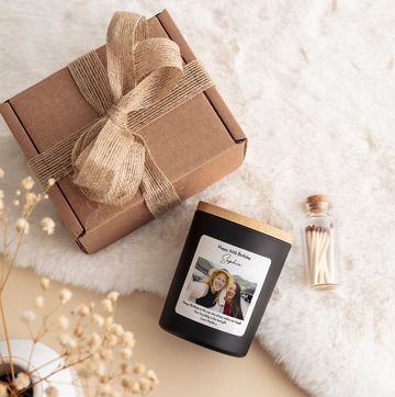 Custom Photo Birthday Candle with Gift Box | Personalized Picture Candle | 30th 40th 50th 60th Birthday Gift