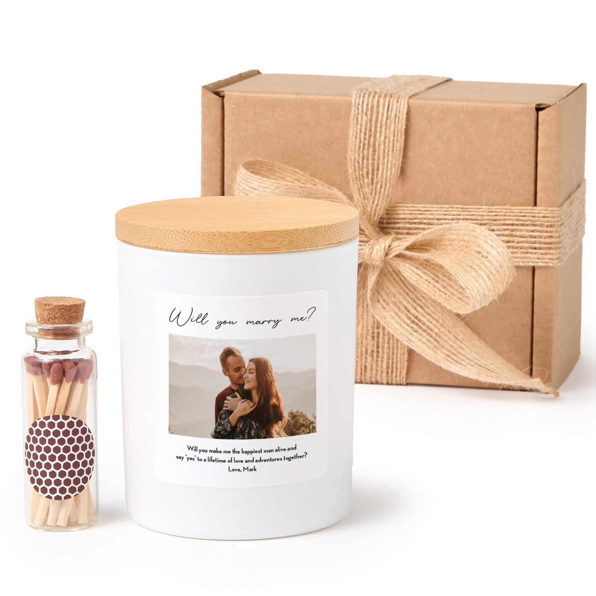 Personalized Photo Candle Gift | Mother’s Day Candle with Picture Upload | Soy Wax Candle Gift Box | Gift for Mom