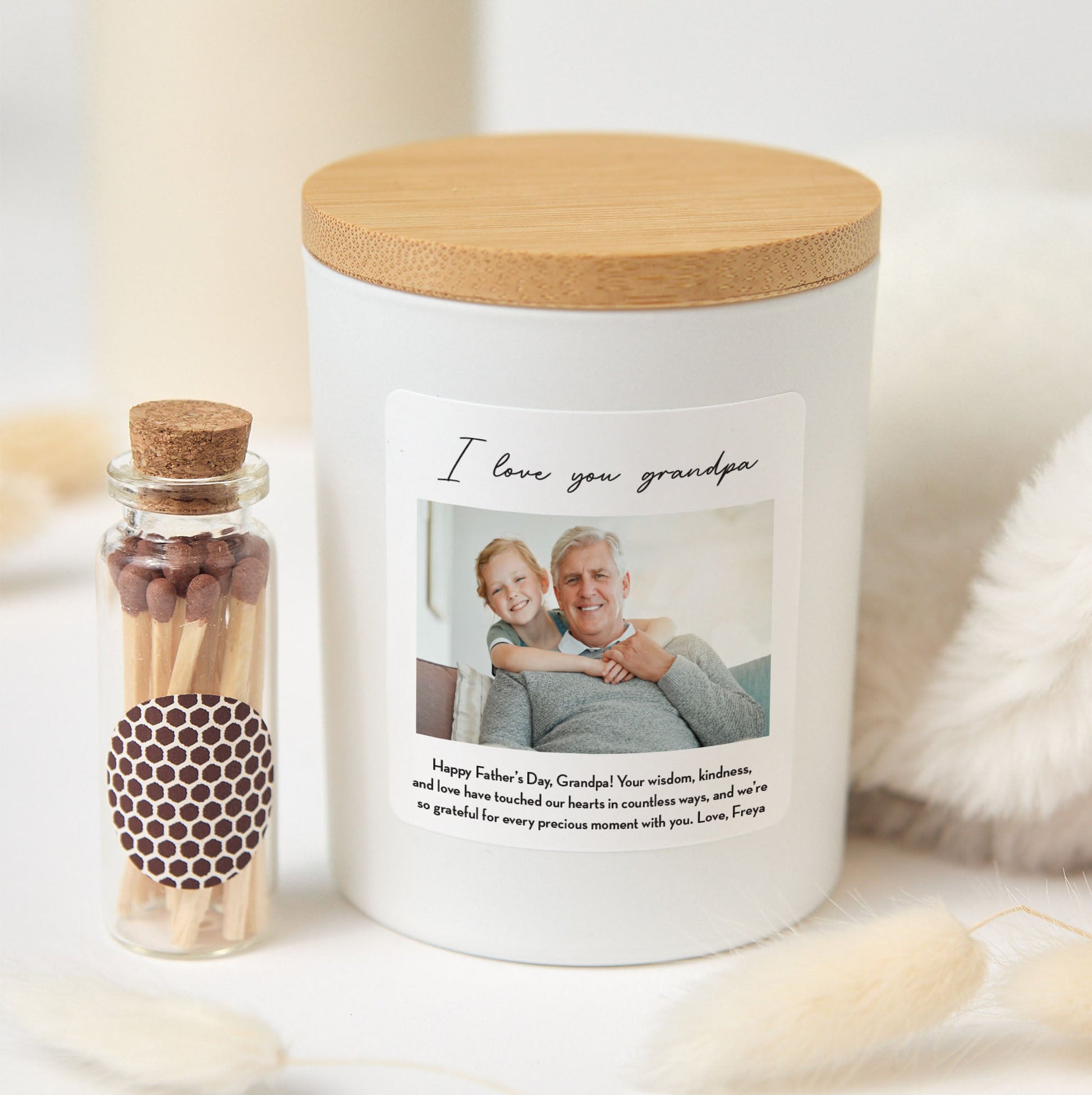 Personalized Photo Candle Gift | Mother’s Day Candle with Picture Upload | Soy Wax Candle Gift Box | Gift for Mom