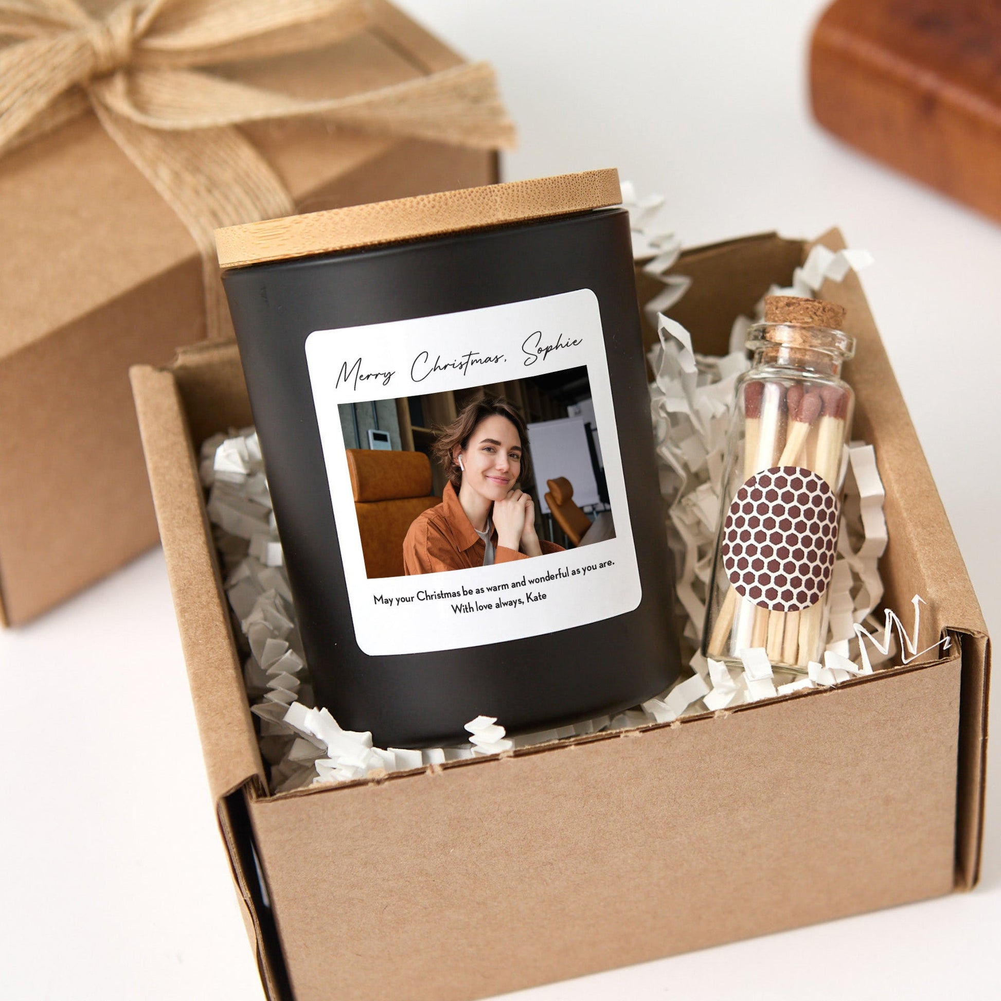 Personalized Photo Candle Gift | Mother’s Day Candle with Picture Upload | Soy Wax Candle Gift Box | Gift for Mom
