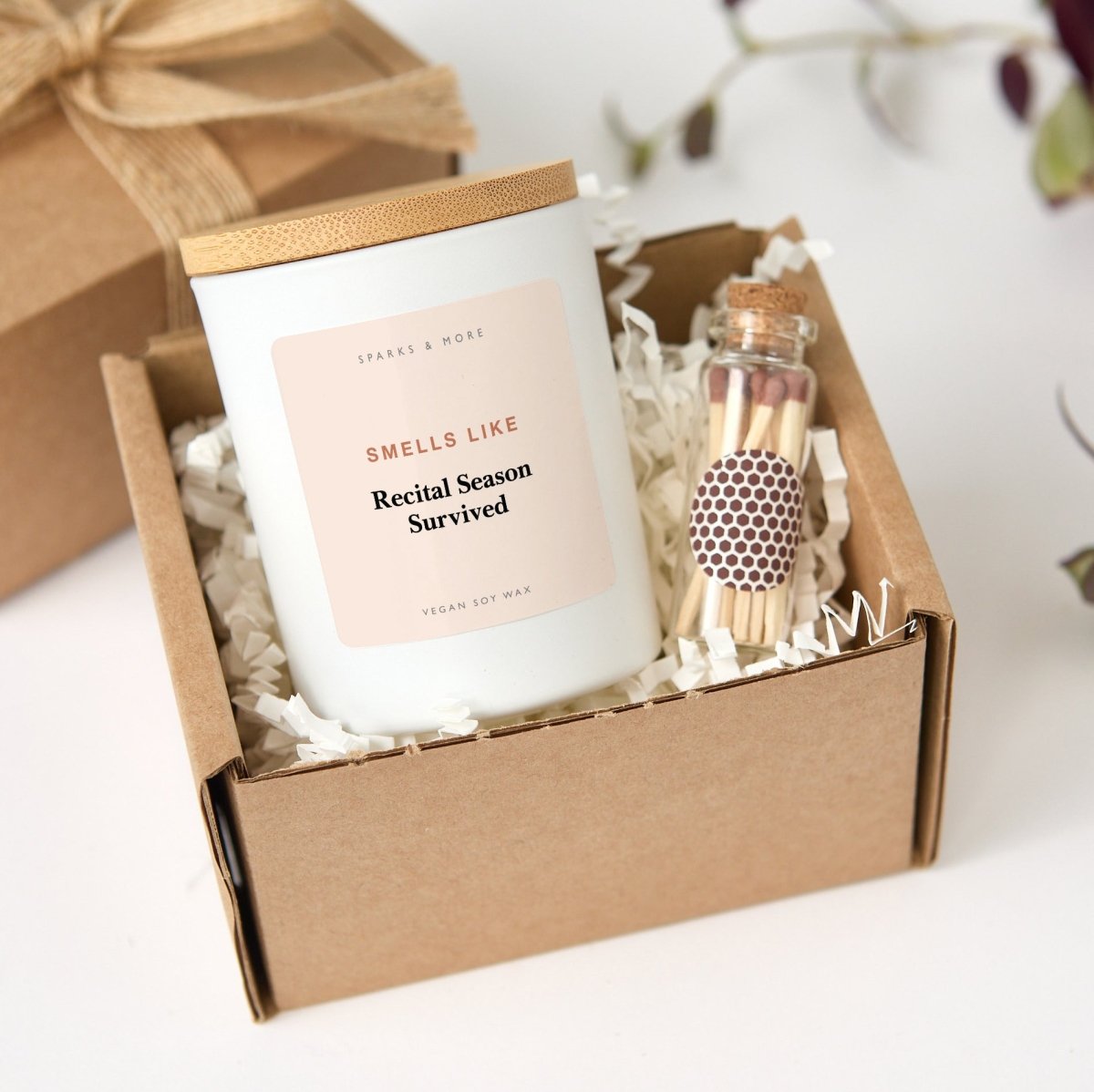 Dance Mom Candle, Recital Season Survived Gift for Dance Mom or Ballet Mom, Soy Candle with Gift Box