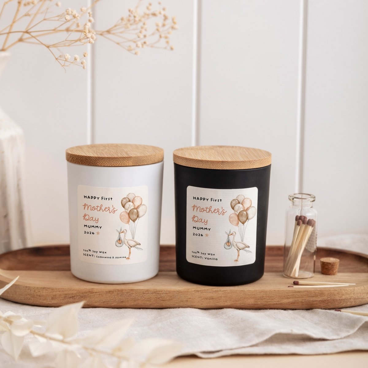 First Mother’s Day 2026 Scented Candle for New Mummy | Baby Arrival Keepsake with Gift Box, Mini Matches
