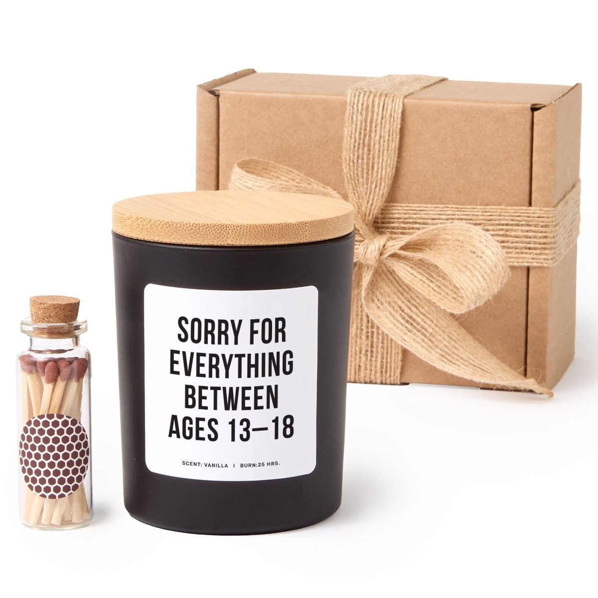 Funny Candle | Gift for Mom | Apology Gift | Teen Years Joke | Includes Matches and Ribbon