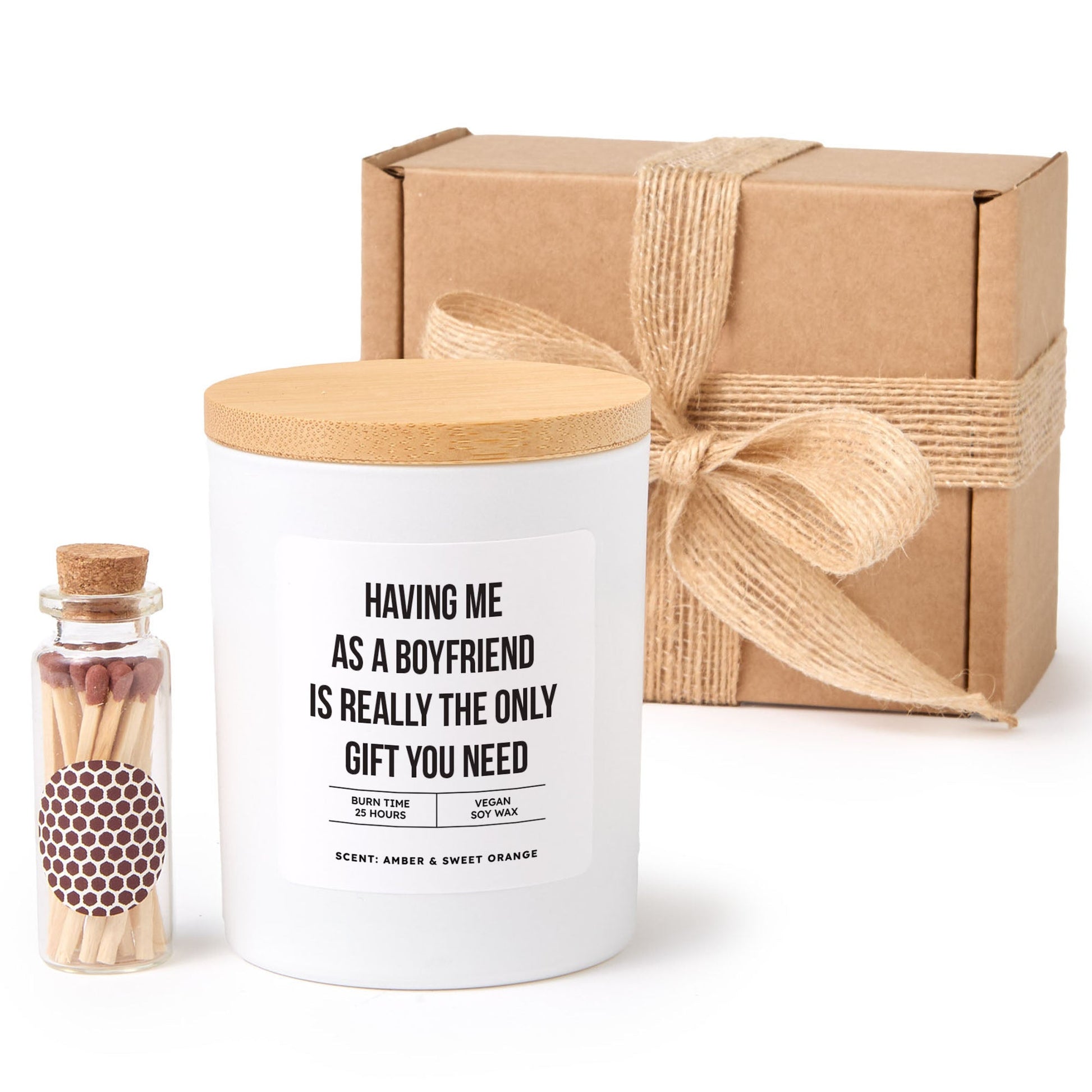 Funny Gift for Girlfriend from Boyfriend | Personalized Soy Wax Candle for Her | Handmade Romantic Candle