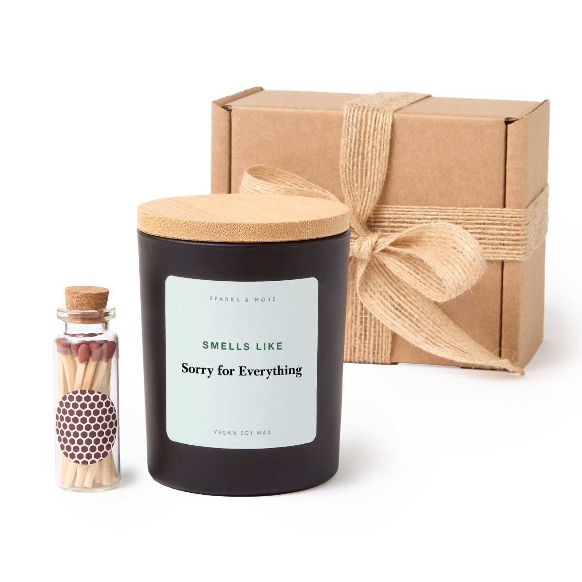 Funny Mom Candle, Sorry for Everything Gift from Daughter or Son, Soy Candle with Gift Box and Mini Matches