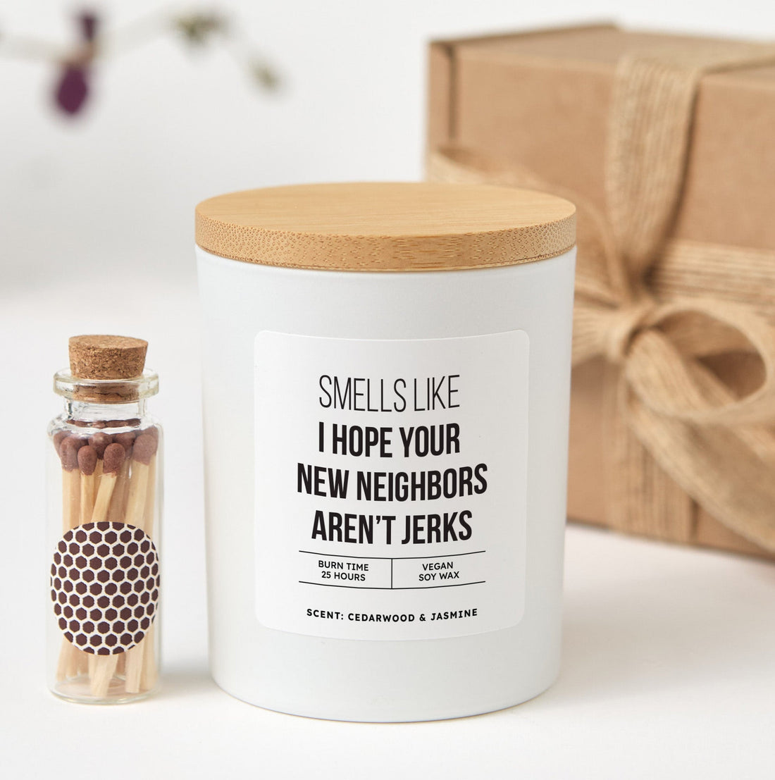 Funny New Home Candle with Gift Box | Cheeky Housewarming Moving Gift for Friends, Unique New Neighbor Present