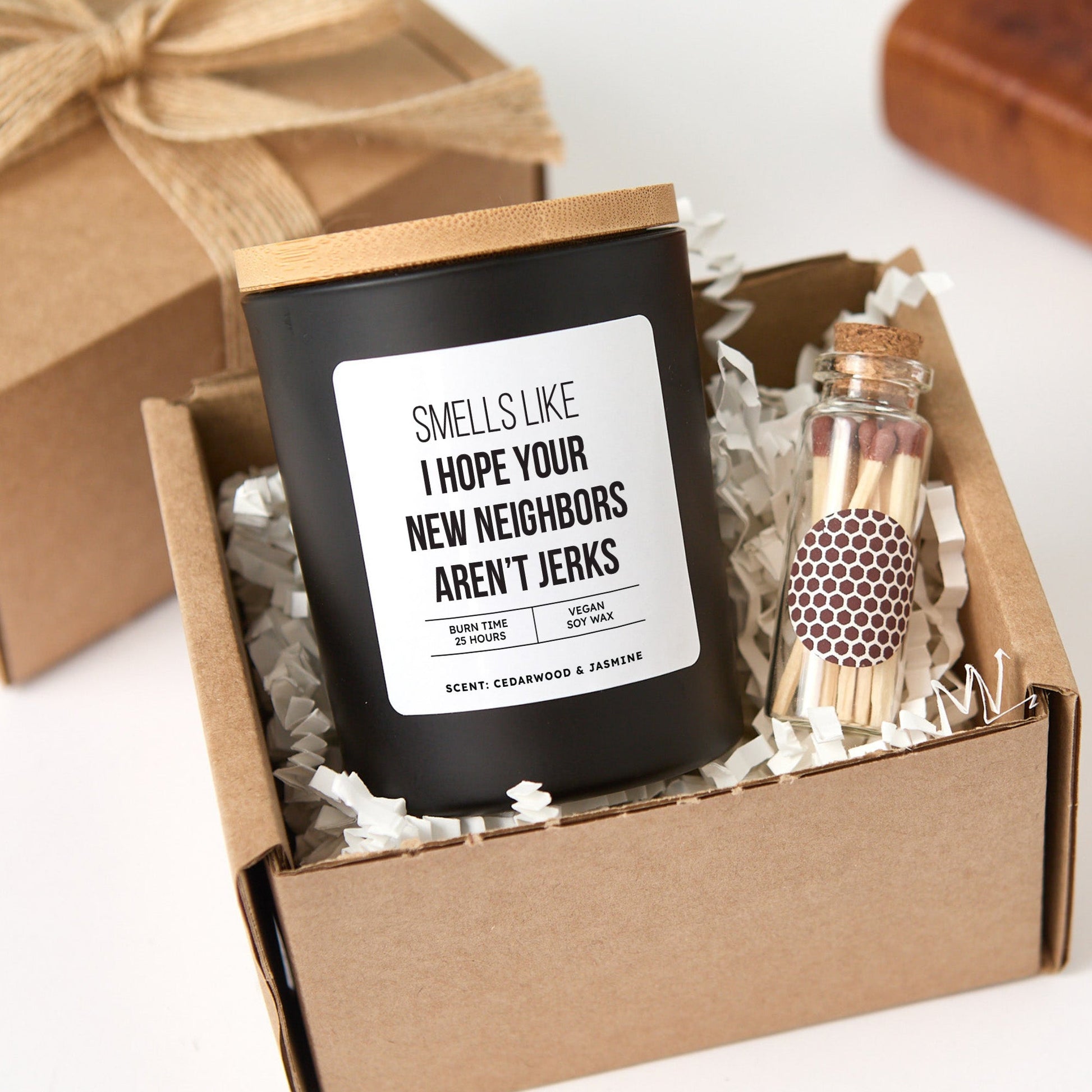 Funny New Home Candle with Gift Box | Cheeky Housewarming Moving Gift for Friends, Unique New Neighbor Present