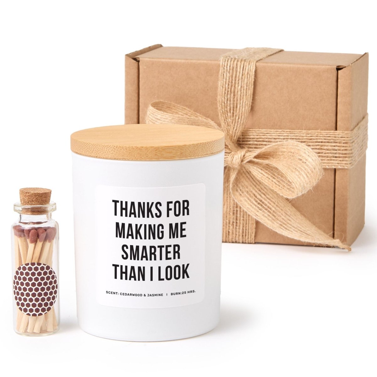 Funny Teacher Soy Candle Gift for Educator Appreciation Humor School Present, Comes with Matches Free Gift Wrap