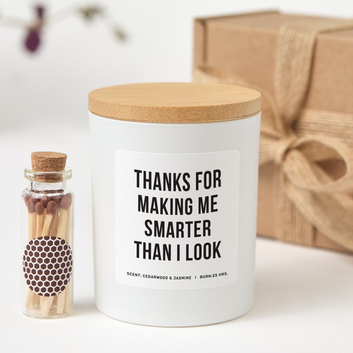 Funny Teacher Soy Candle Gift for Educator Appreciation Humor School Present, Comes with Matches Free Gift Wrap