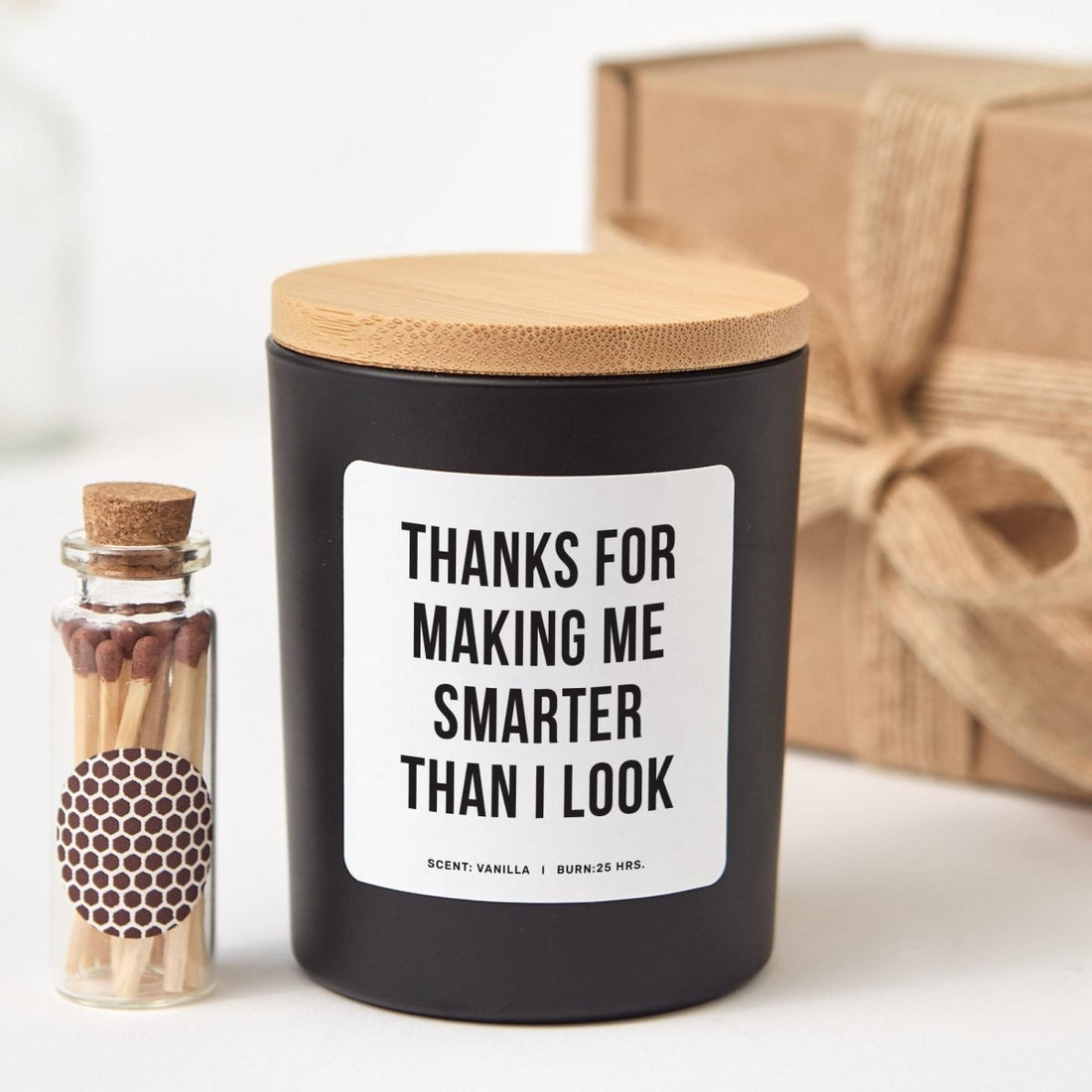 Funny Teacher Soy Candle Gift for Educator Appreciation Humor School Present, Comes with Matches Free Gift Wrap