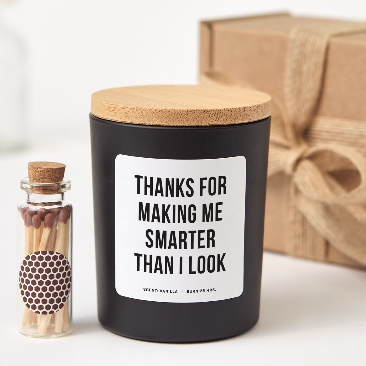 Funny Teacher Soy Candle Gift for Educator Appreciation Humor School Present, Comes with Matches Free Gift Wrap