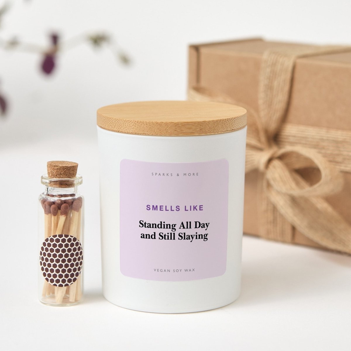 Hair Stylist Candle, Standing All Day and Still Slaying Gift for Beautician or Hairstylist, Soy Candle