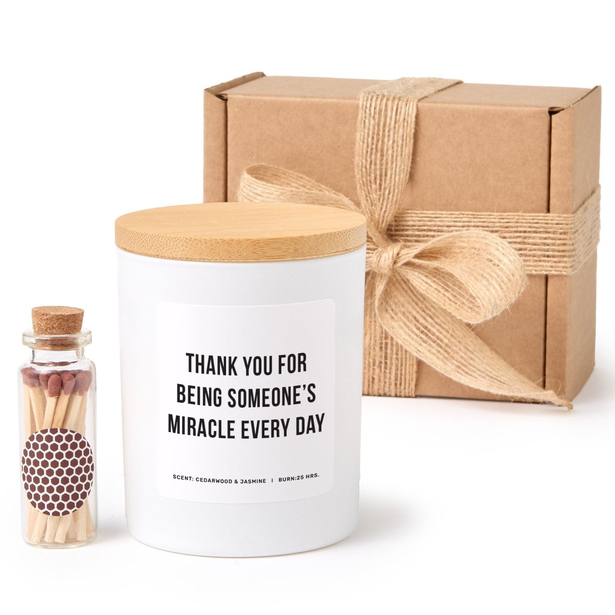 Healthcare Appreciation Soy Candle Gift for Nurse Doctor Thank You Present, Comes with Matches Free Gift Wrap