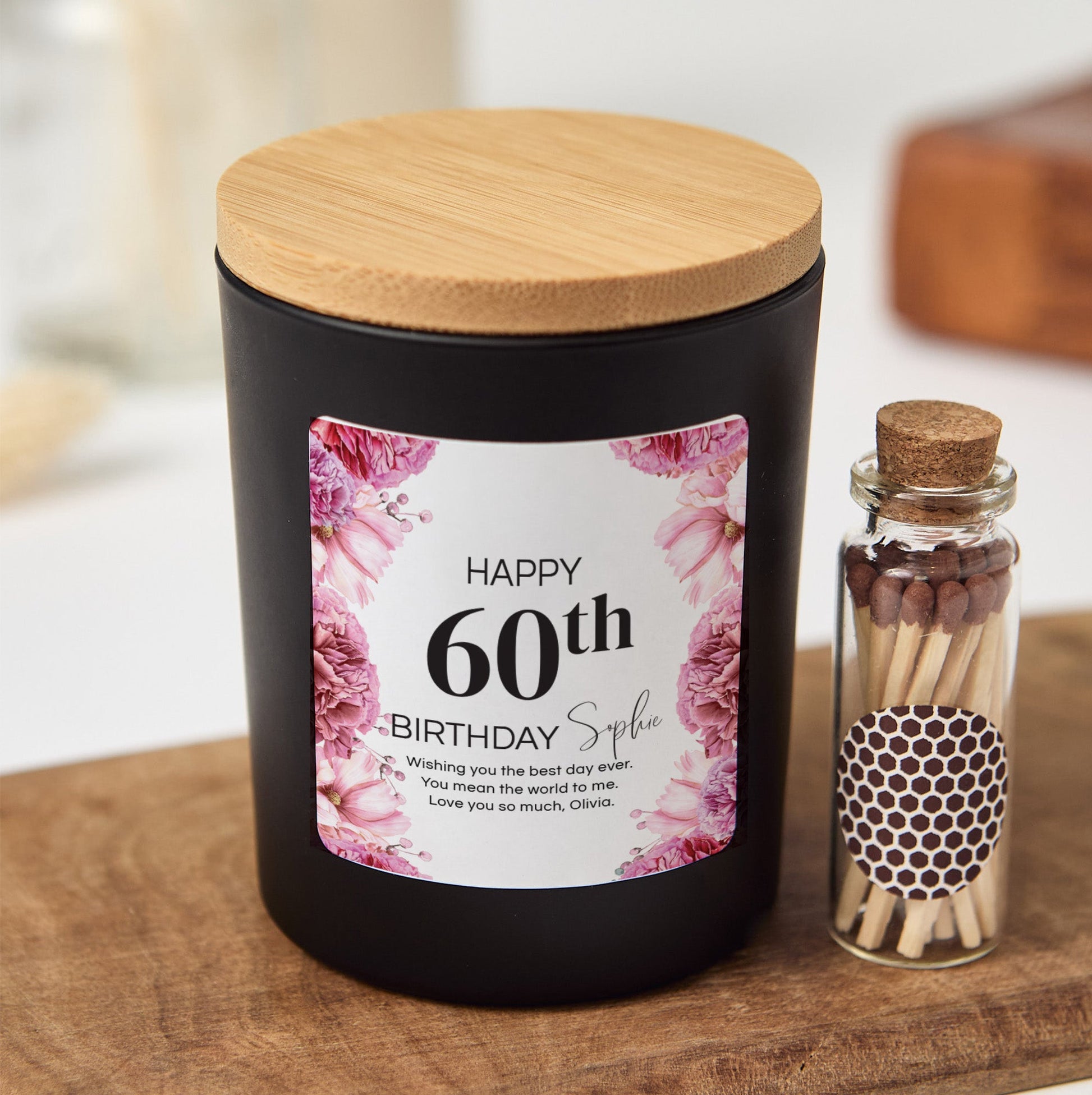 Personalized Any Age Birthday Candle for Grandma | Custom Birthday Gift for Grandparents | Keepsake Candle with Gift Box