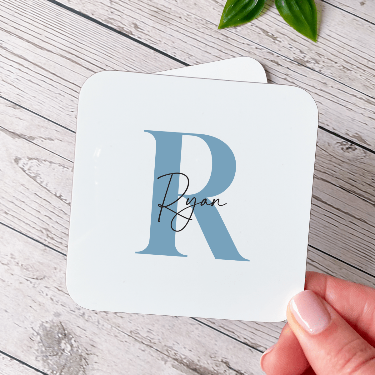 Personalized Initial Name Mug, Custom Letter Minimalist Coffee Mug Gift for Her or Him Birthday Present