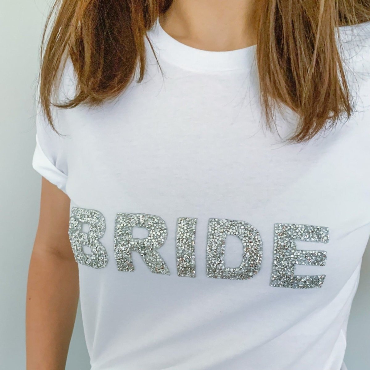 Sparkly Rhinestone Bride Tshirt Bridal Shower Engagement Gift, Bride To Be Tops