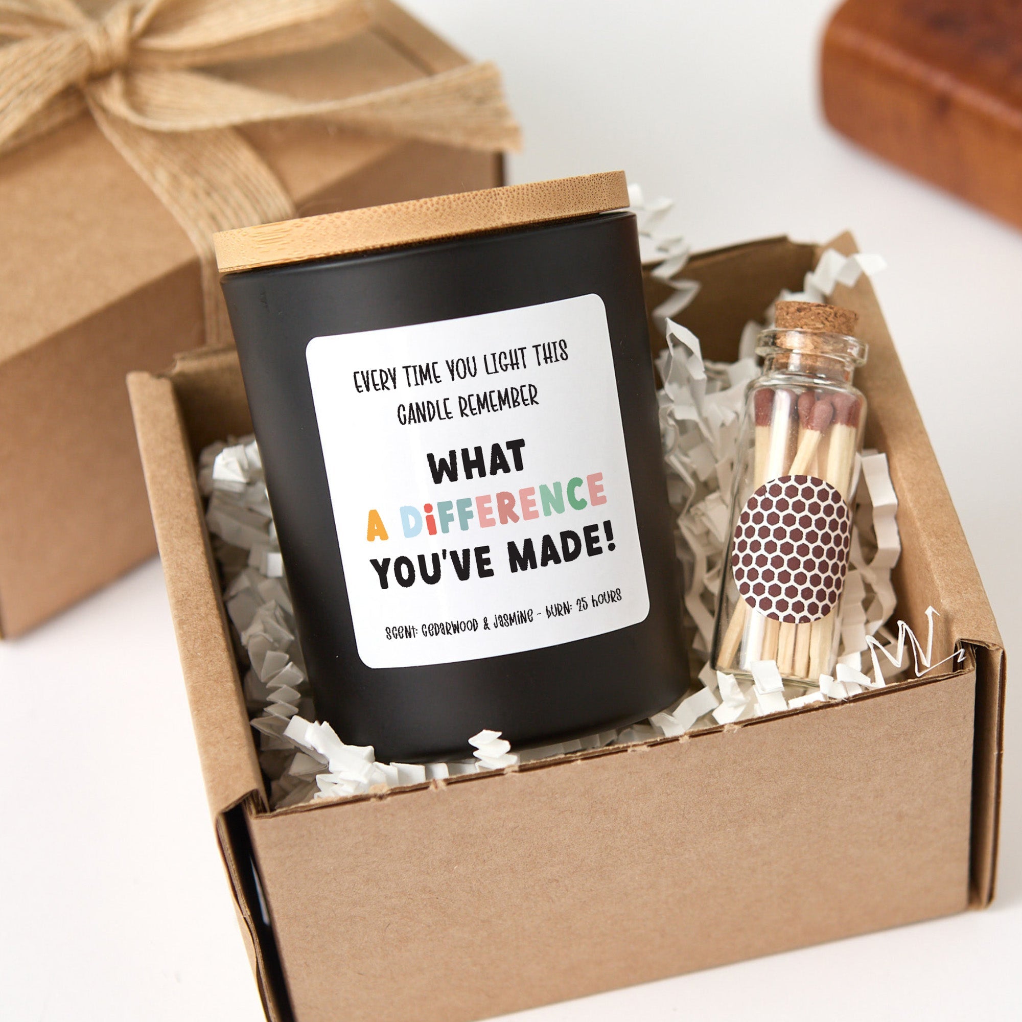 Teacher Appreciation Candle, Thank You Gift for Educator or Mentor, Meaningful Quote Keepsake