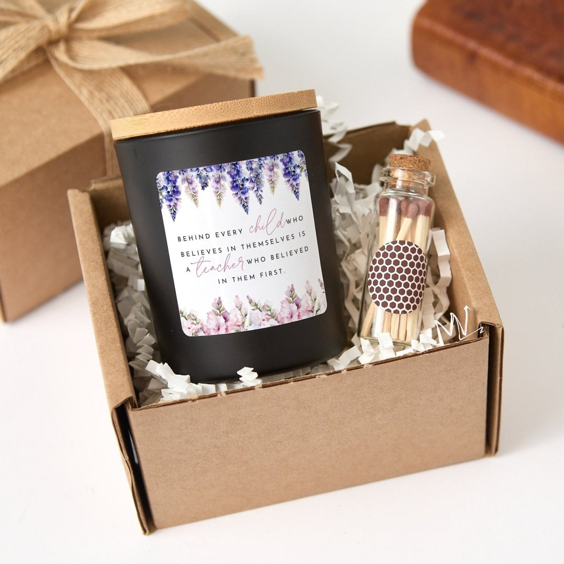 Teacher Appreciation Soy Candle Gift, Thank You Present for Mentor or Educator, Inspirational End of School Year Keepsake