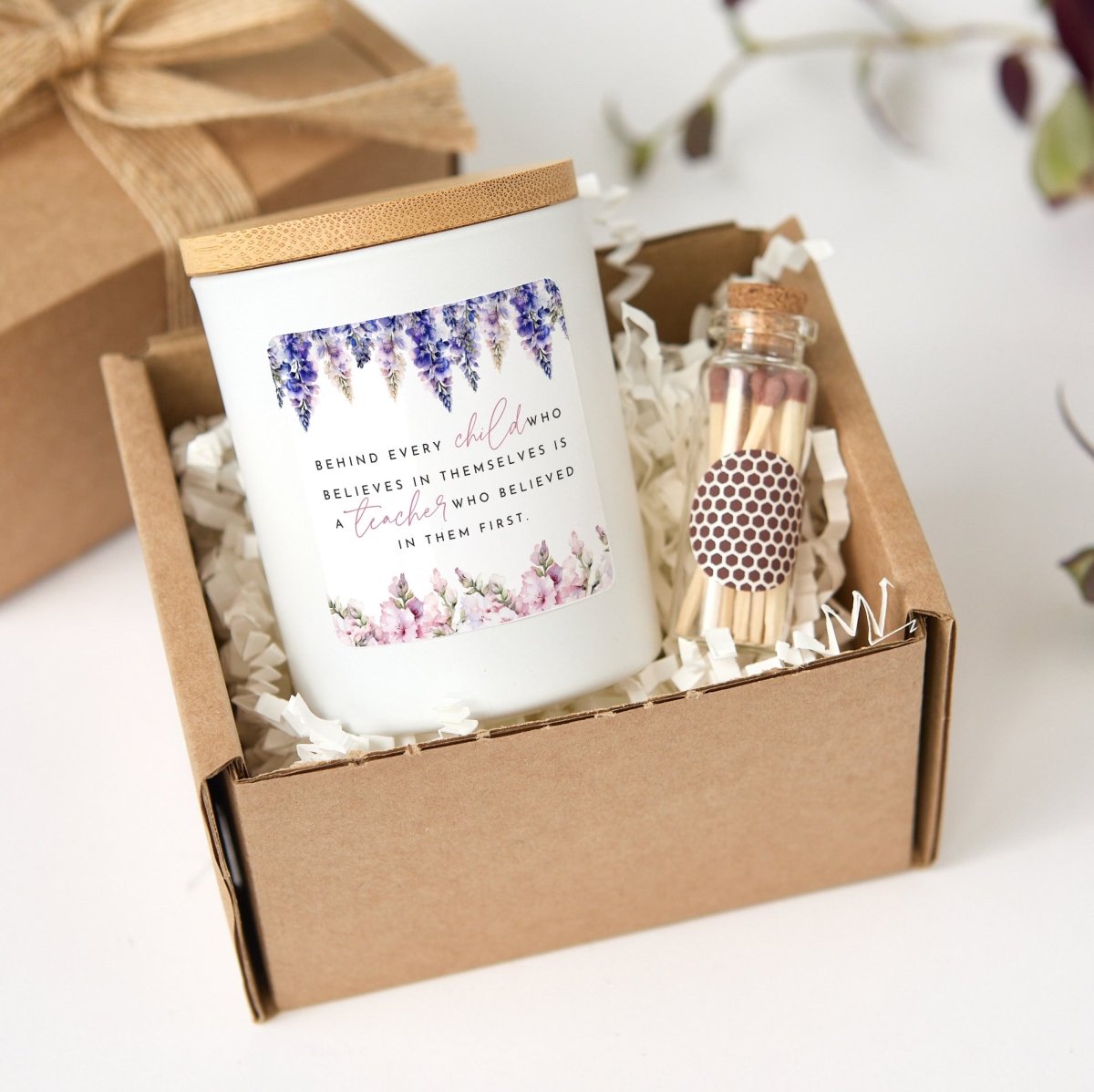 Teacher Appreciation Soy Candle Gift, Thank You Present for Mentor or Educator, Inspirational End of School Year Keepsake