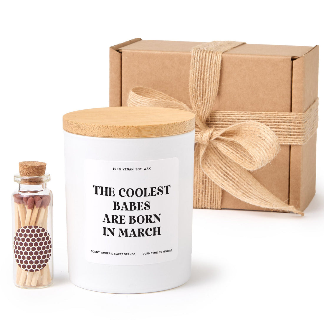 The Coolest Babes Are Born In March Candle | Funny Birthday Gift For Women Men | Personalized Zodiac Birthday Candle | March Gift